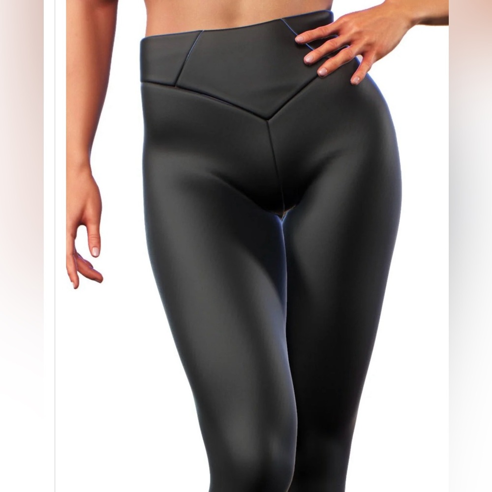 Black Push-Up Leggings by Booty Sculpted SZ: XLG    NEW NEVER WORN